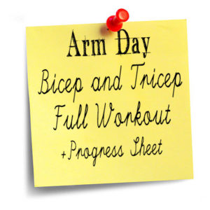 Bicep and Tricep workout